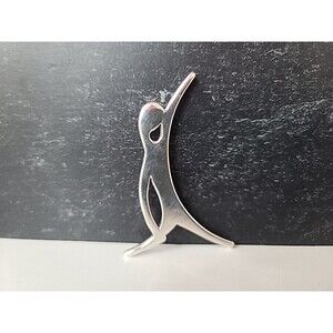 Le Titski 925 Sterling Silver Figural Brooch Vintage